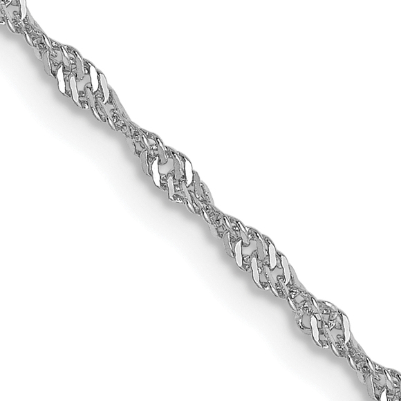 Leslies 14K White Gold 1 3mm Singapore Chain